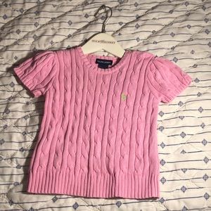 Ralph Lauren Girls 💕Pink Knit Top